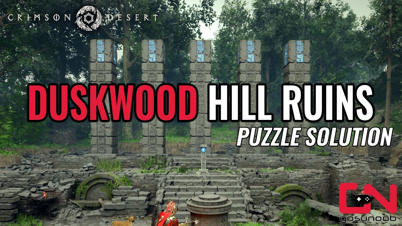 Crimson Desert Duskwood Puzzle Solution | Stone Pillars Mysterious Energy