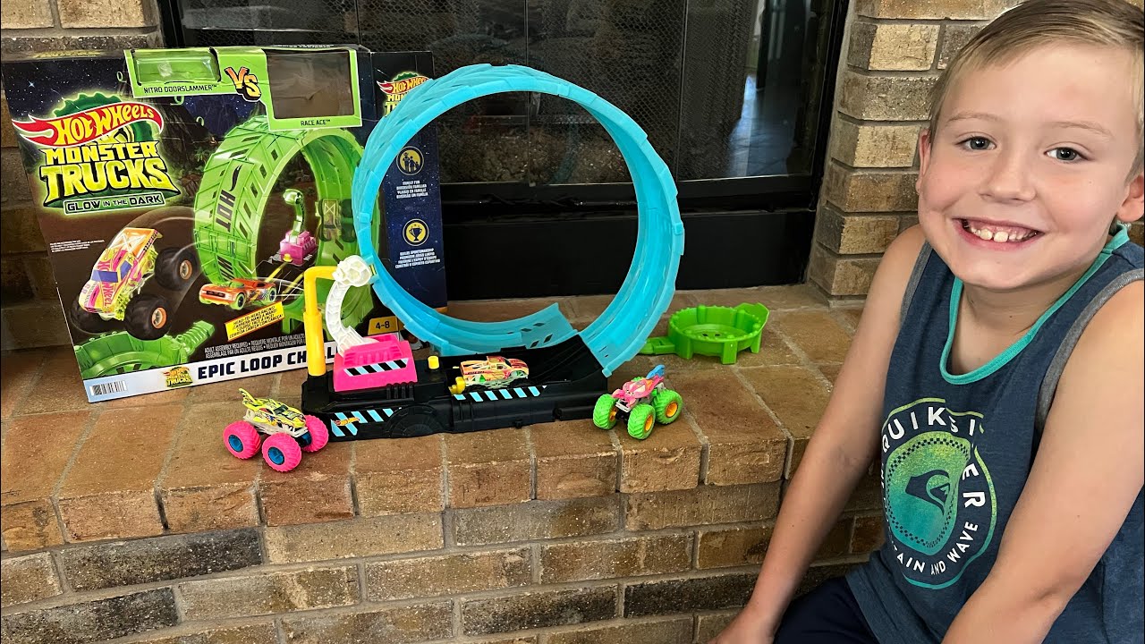 Toy Shopping at Target - featuring Glow in the Dark Hot Wheels Monster Trucks Epic Loop Challenge