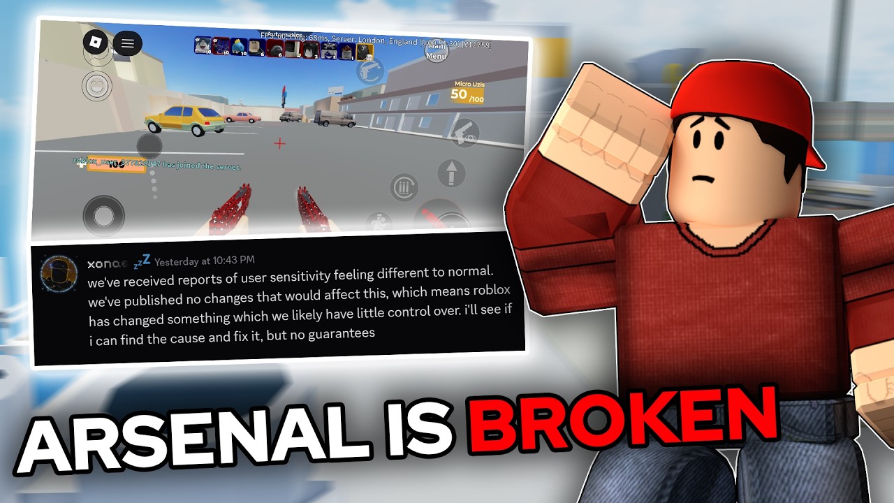 Arsenal СЛОМАН | ЧУВСТВИТЕЛЬНОСТЬ, МОБИЛЬНАЯ ВЕРСИЯ И ЗВУКИ... (Roblox Arsenal)