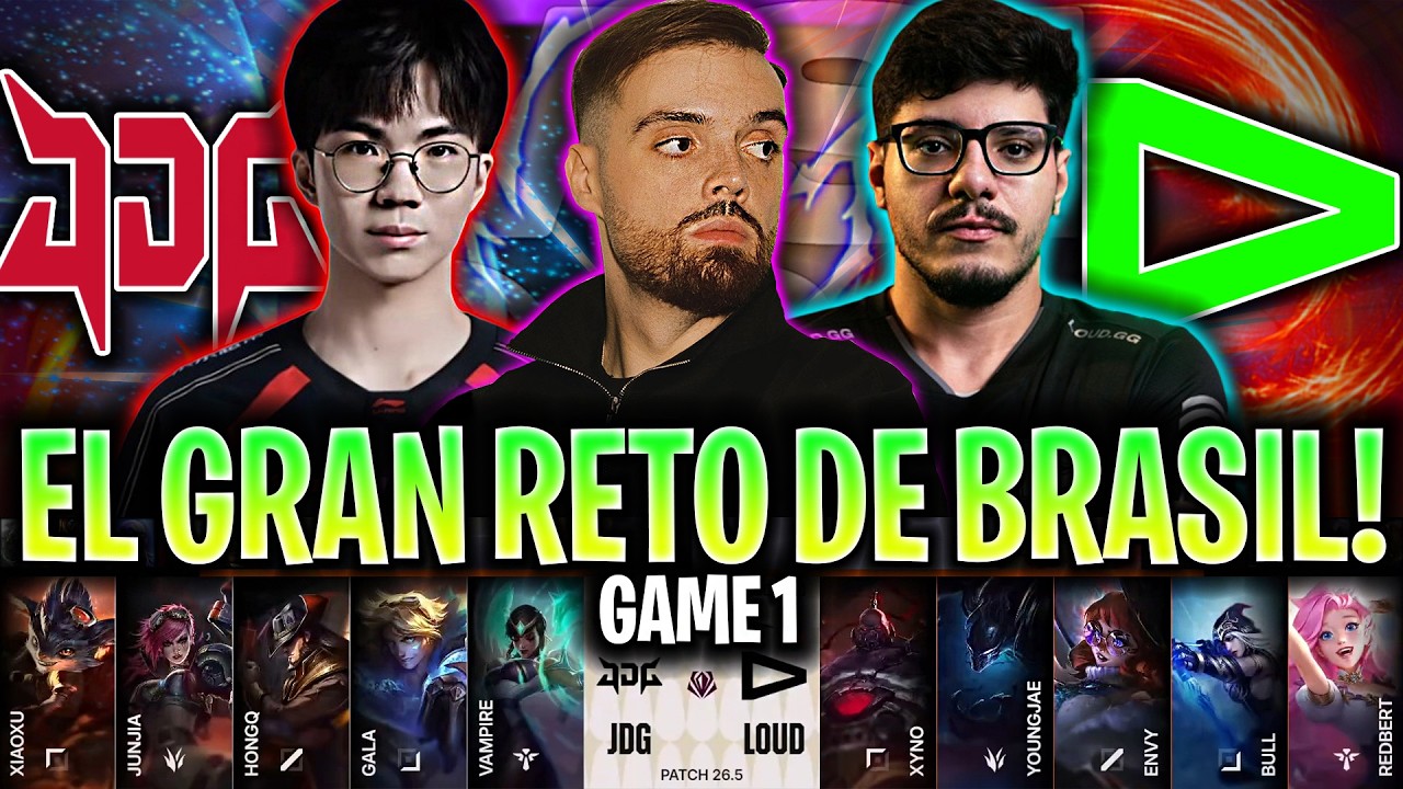 IBAI CASTEA EL GRAN RETO DE BRASIL! 😱PUEDEN GANAR?🔥 - JDG vs LOUD Game 1 FIRST STAND 2026 DÍA 4 IBAI