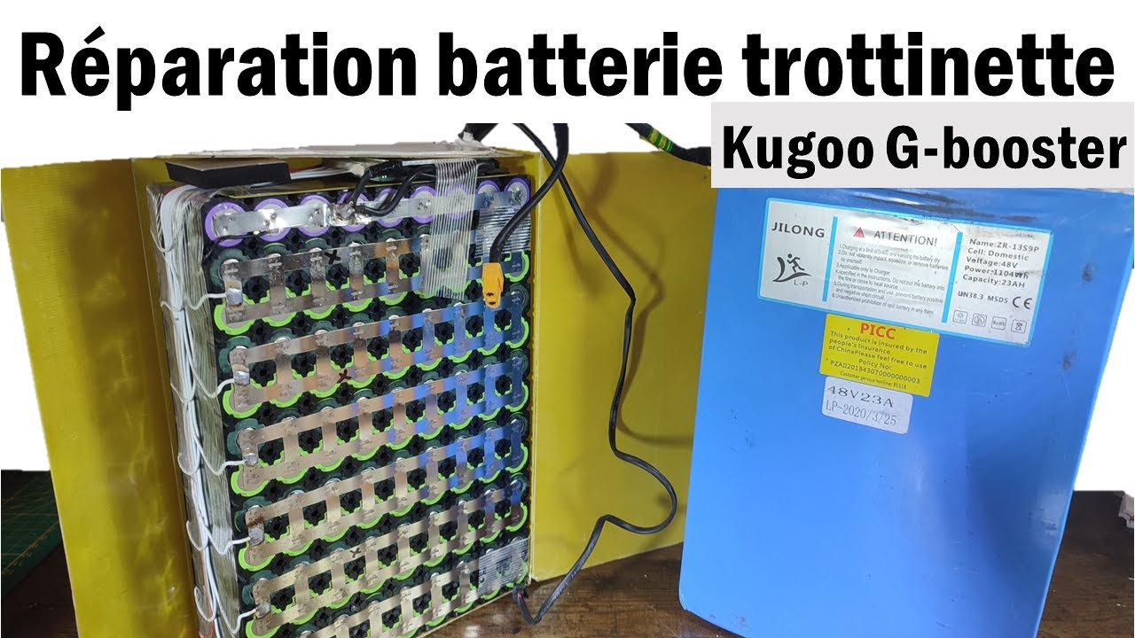 Réparer une batterie de trottinette électrique (Kugoo G-Booster 48V 23Ah)