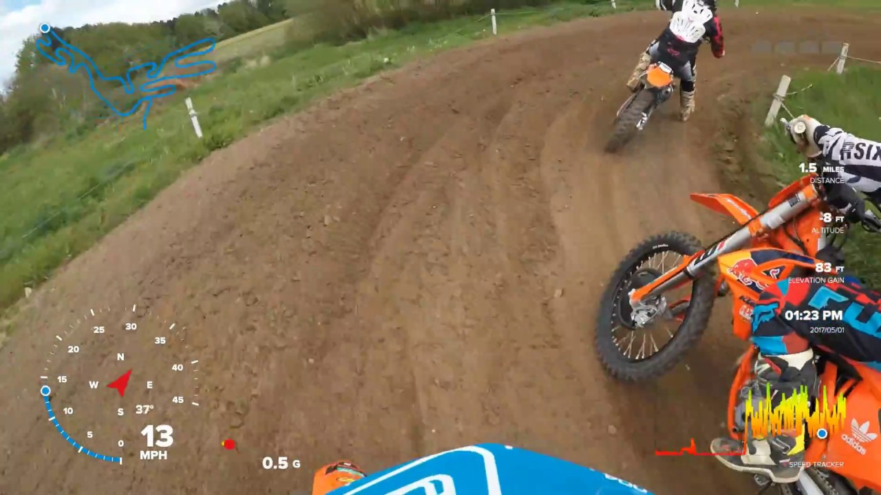 KTM 250SXF 2017 (GoPro Hero 5) Telemetry/Gauges