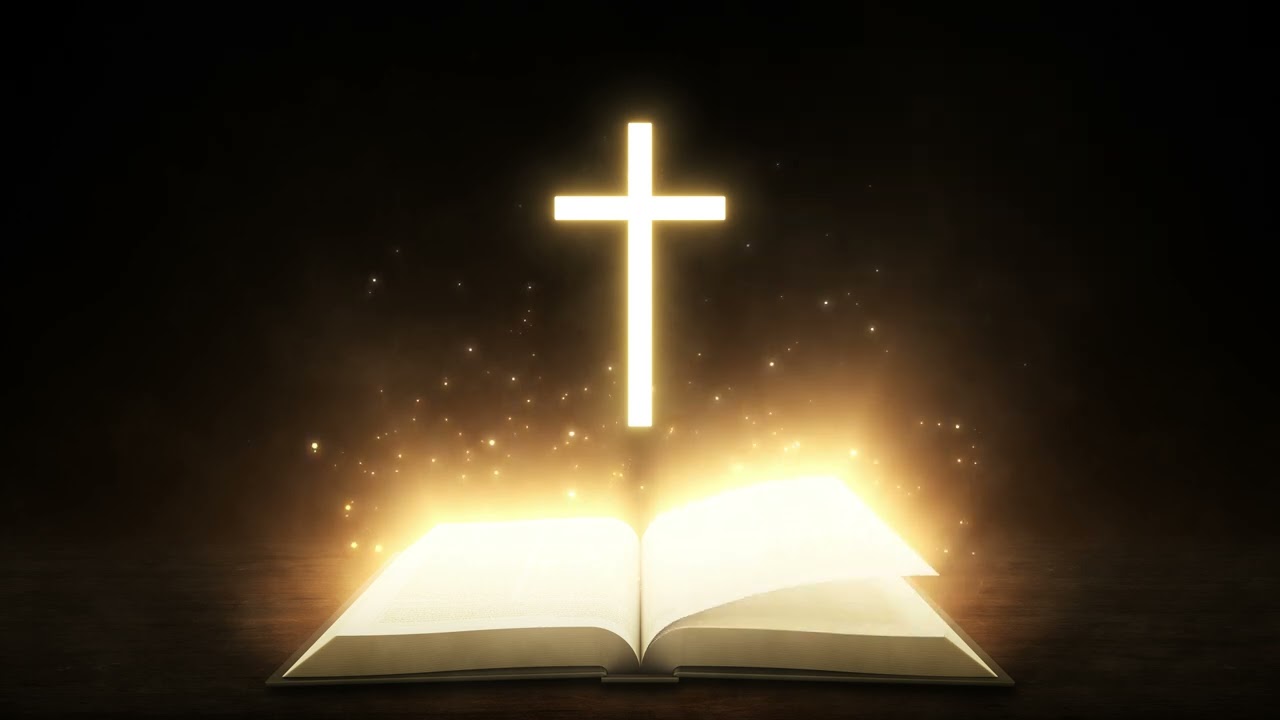 Holy Cross and Open Bible || 1 Hour Prayer and Meditation Background Loop