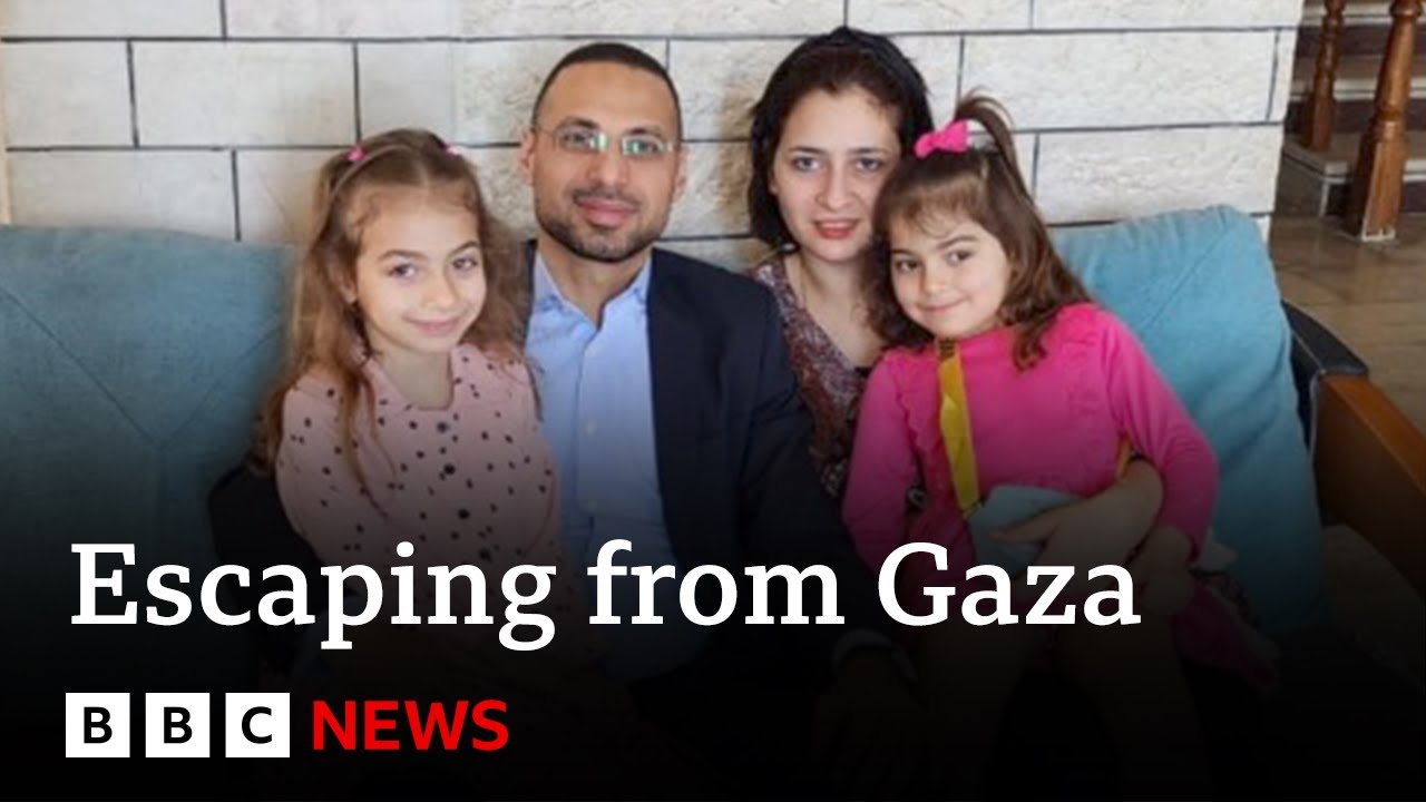 Israel-Gaza war: How a family escaped to Canada | BBC News