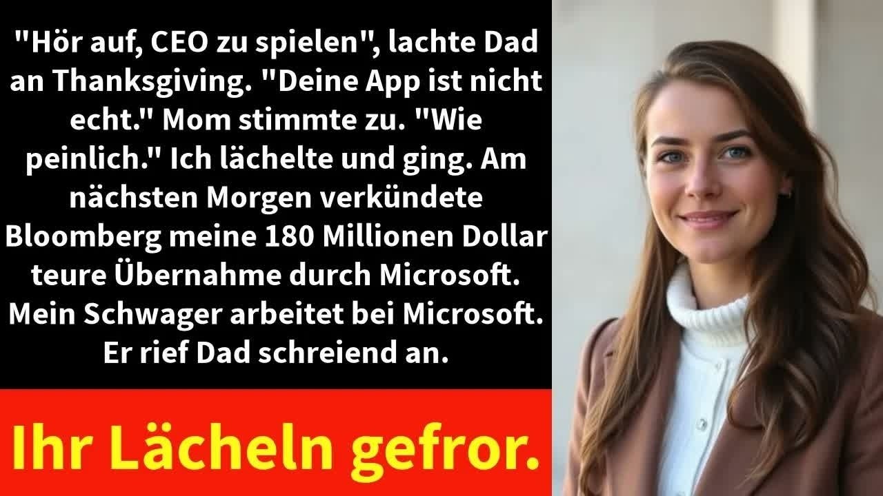 Hör auf, CEO zu spielen , lachte Dad an Thanksgiving   Deine App ist nicht echt   Mom stimmte zu