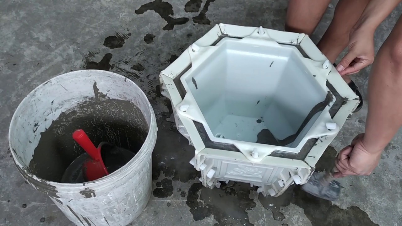 HƯỚNG DẪN CHI TIẾT ĐÚC CHẬU BẰNG KHUÔN NHỰA ABS CÓ LÒNG TRONG