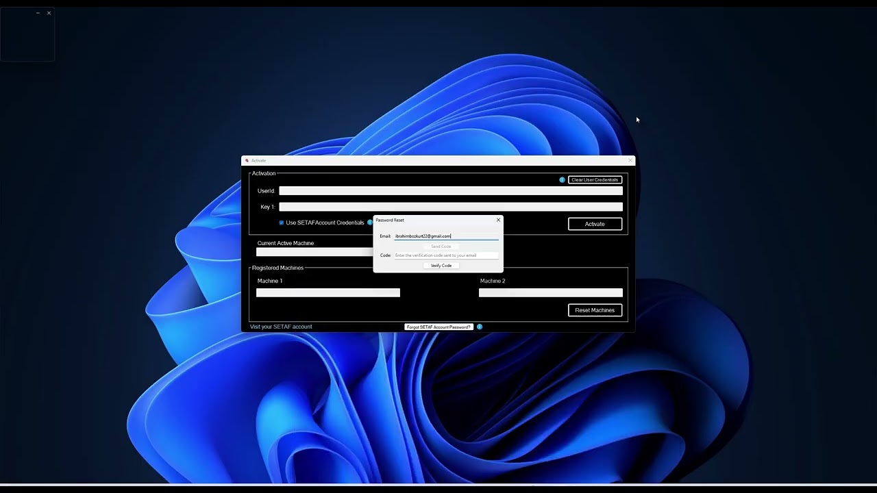 How to Reset Your SETAF Account Password