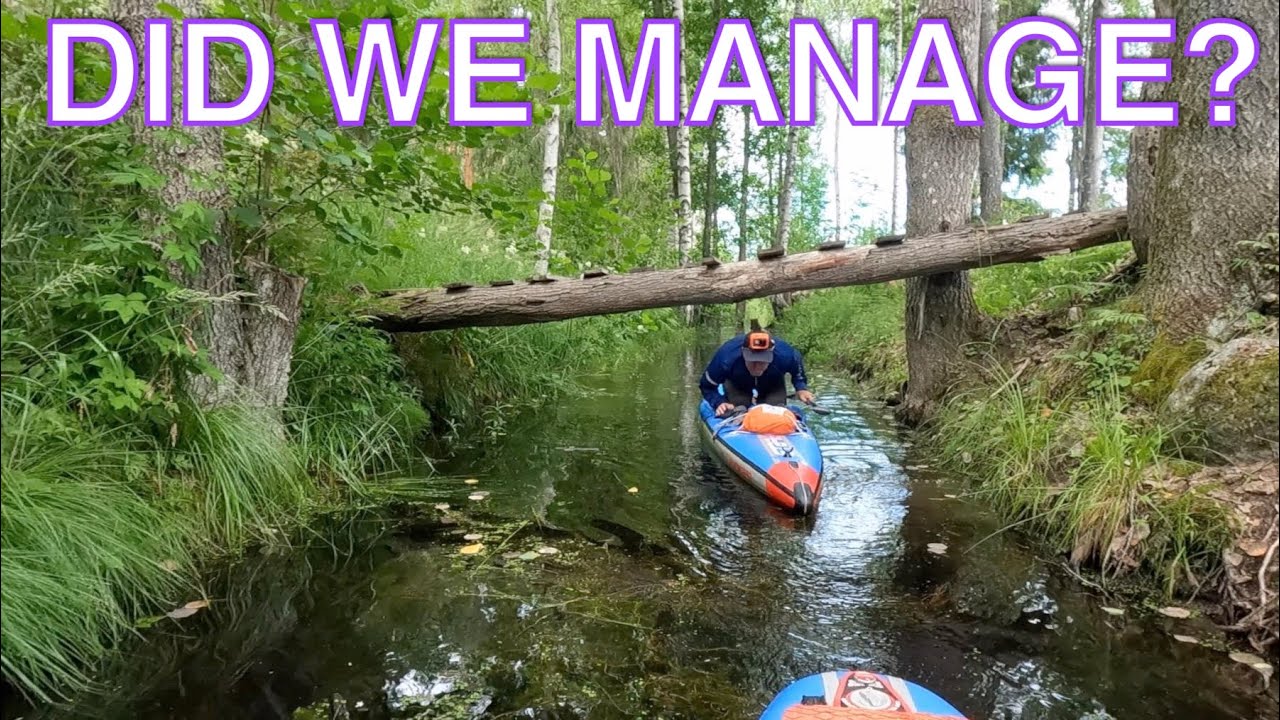 Narrow Canal Trollrikekanalen & Smörnäs & Lake Lundbosjön Sweden Paddle Boarding Adventure