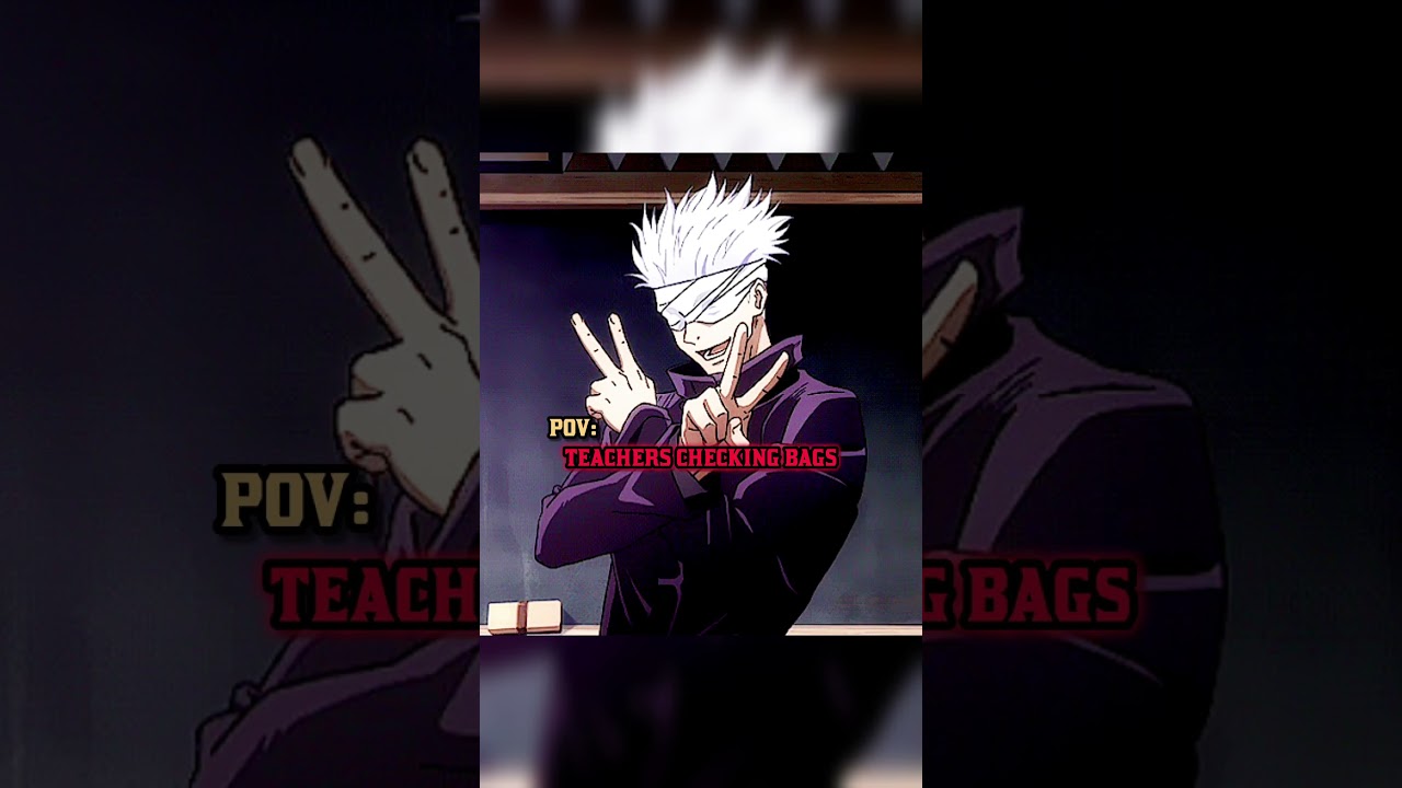 | TEACHERS CHECKING BAGS | #jjk #dbs #naruto #anime #shorts