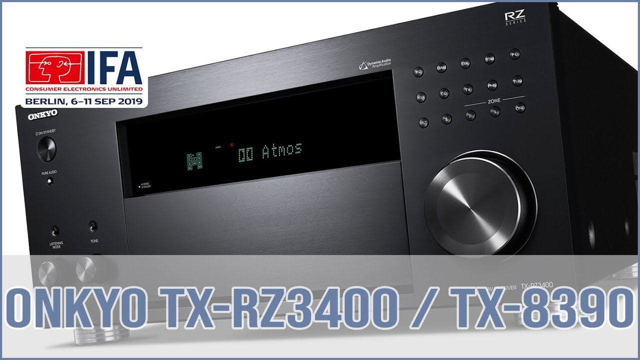Onkyo TX-8390 Stereo-Receiver & Onkyo TX-RZ3400 11.2 Kanal AV-Receiver - Hands on