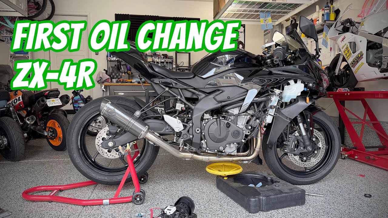 First Oil Change 2024 Kawasaki ZX-4R / ZX-4RR