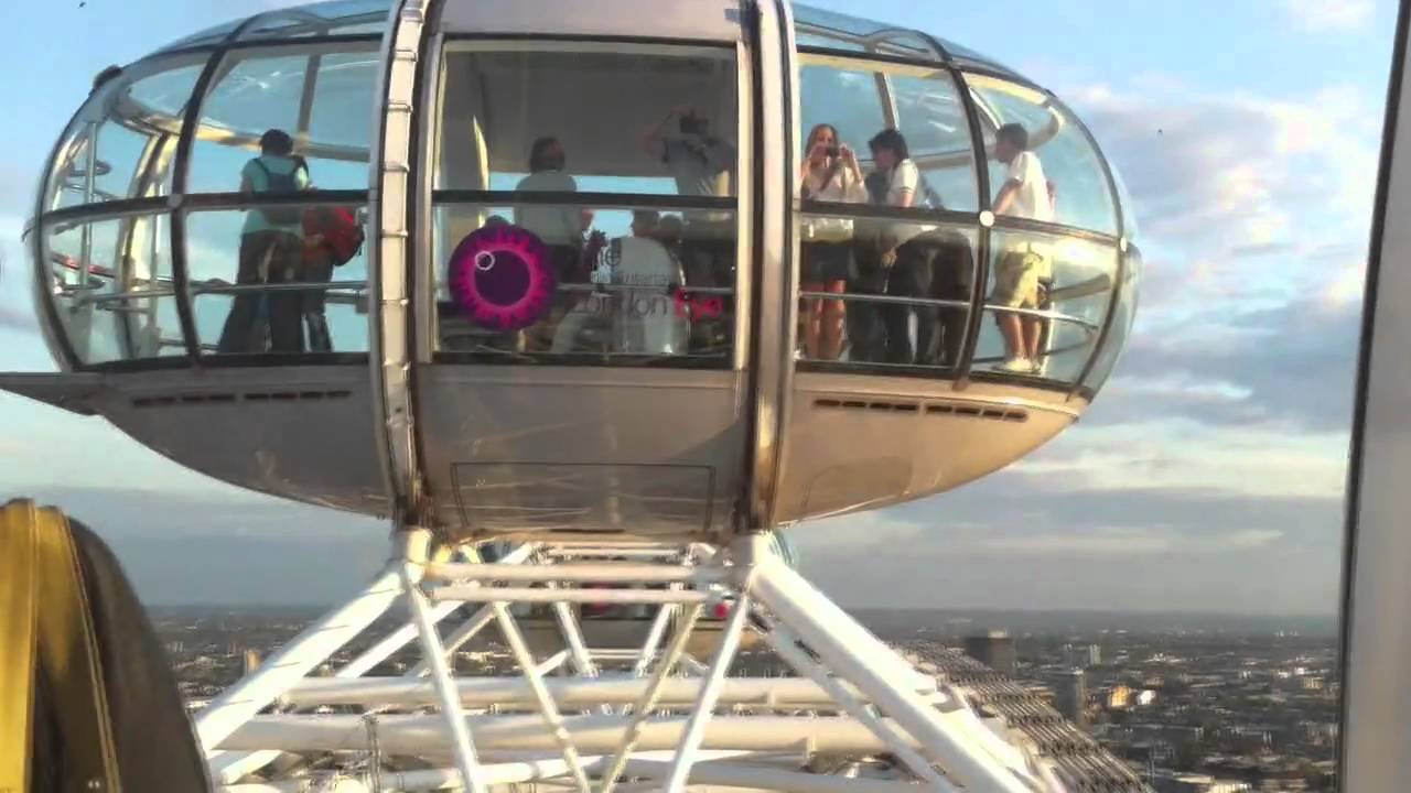 London Eye  (Observation Wheel). Ruota panoramica. Occhio di Londra.