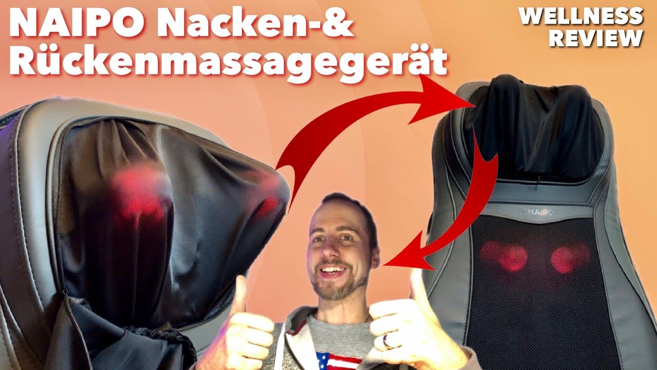 NAIPO Nacken- & Rückenmassagegerät im Test - Gott bin ich entspannt ;) Wellness für zu Hause