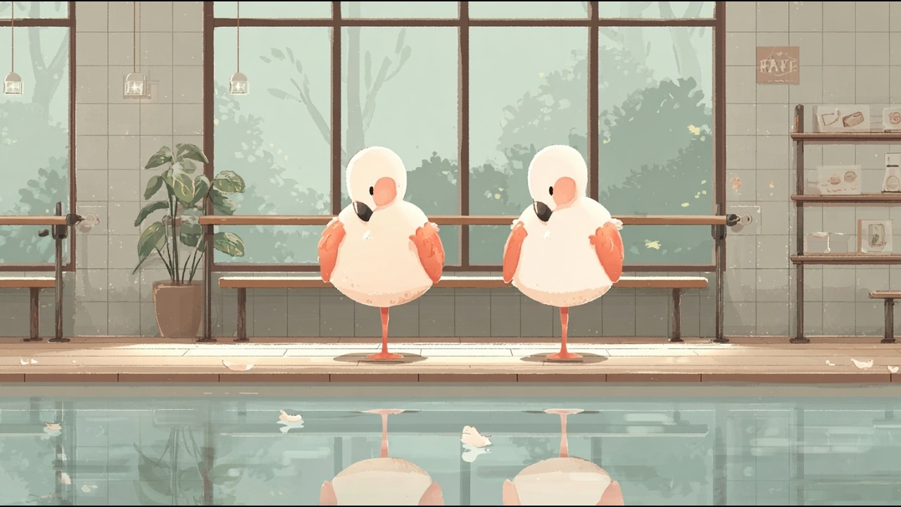 Pink Petal Poolside 🦩🍹 | Breezy LoFi Bossa Nova for Summer Relaxation & Sun-kissed Mood