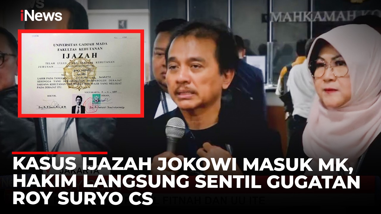 [FULL] Uji Materi Ijazah Jokowi Dimulai, Gugatan Roy Suryo Cs Langsung Dikritik Hakim MK