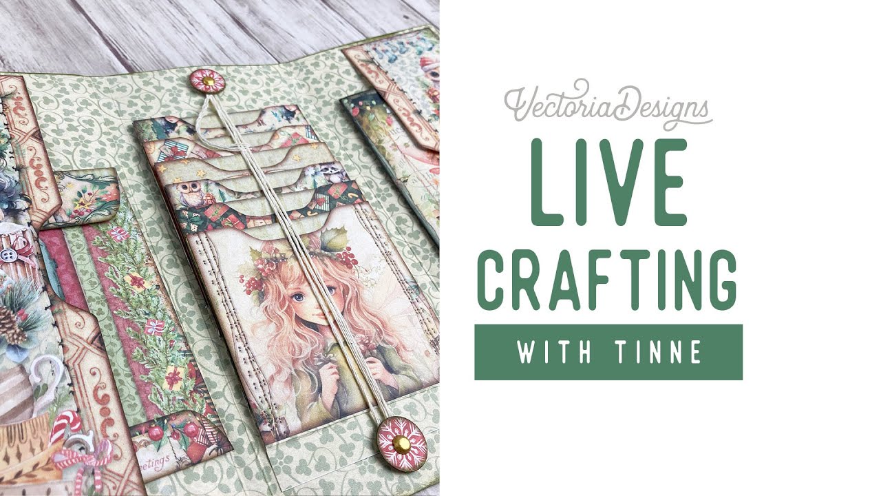 Christmas Fairies Waterfall Booklet - live craft session 