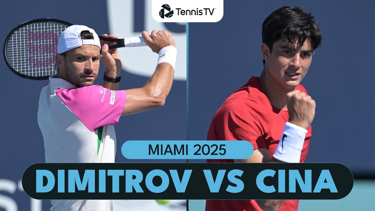 Grigor Dimitrov vs Federico Cina Highlights | Miami 2025