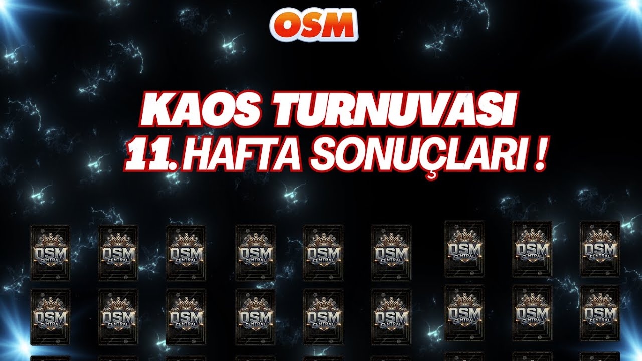 KAOS TURNUVASI 11.HAFTA
