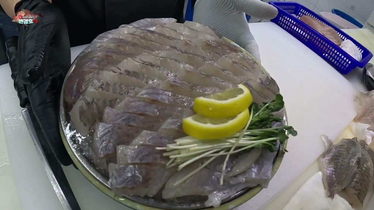 우럭회 한접시 이렇게 합니다 #생선손질 