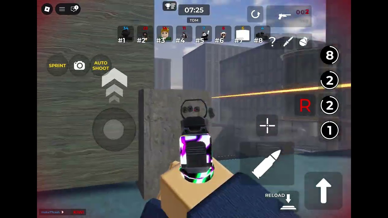 Playing gunfight arena 