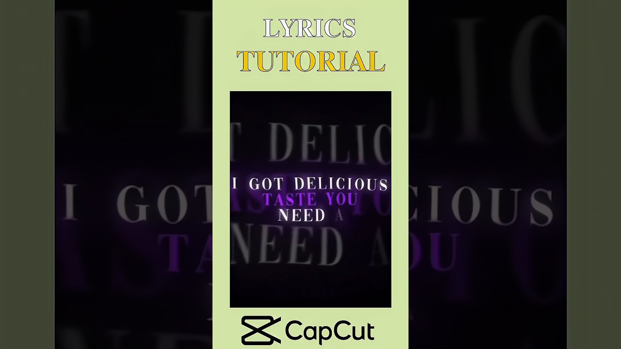 How to make asthetic lyrics in capcut🔥 #capcut tutorial #lyrics #trending