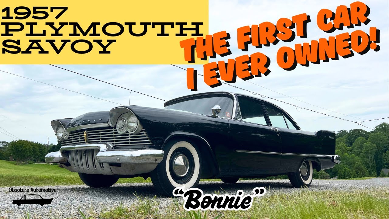 My Very First Car! 1957 Plymouth Savoy Club Sedan. Vintage Forward Look MoPar History, Memories, USA