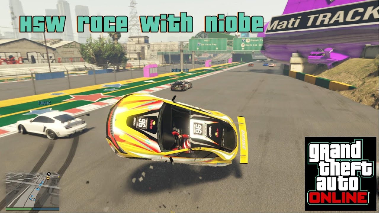GTA online custom hsw race with the Niobe. Race track dMati Love Story