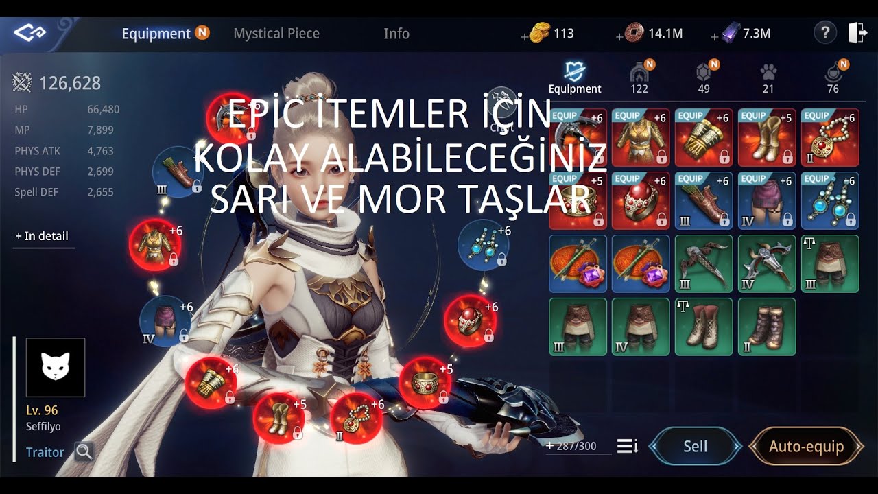 MİR4 EPİC İTEMLER İÇİN KOLAYCA ALINABİLECEK SARI VE MOR TAŞLAR !