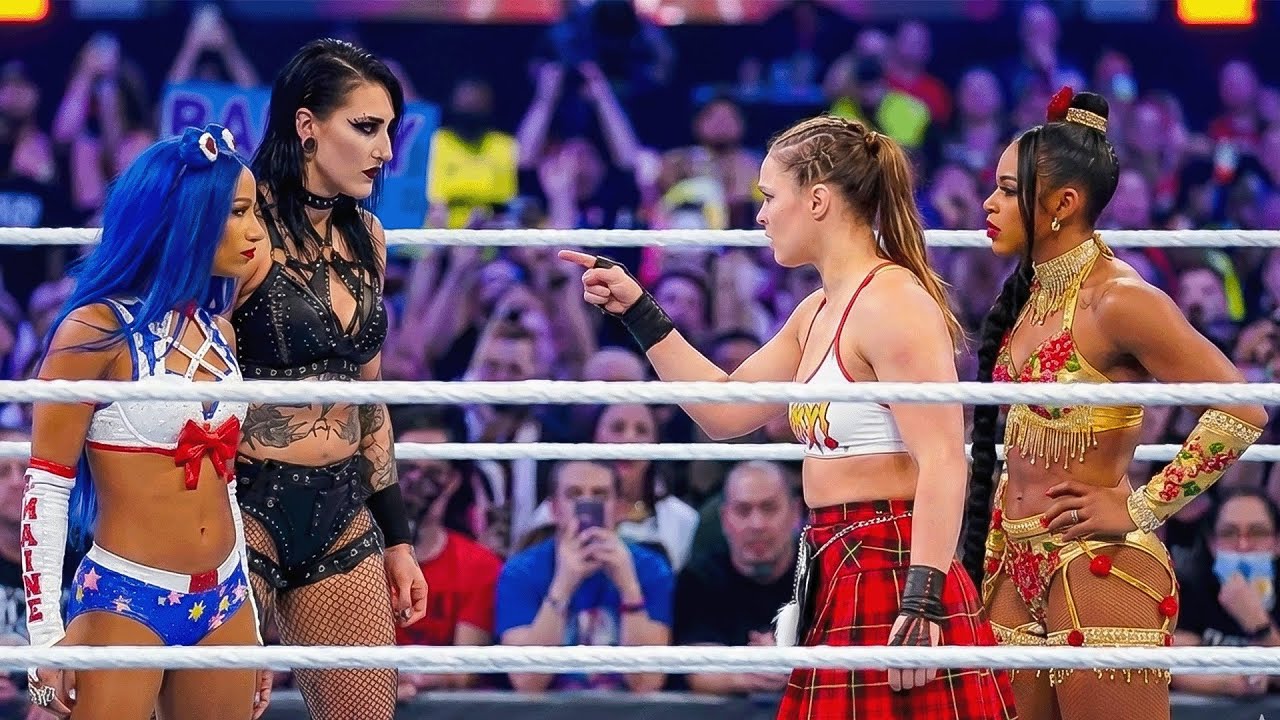 Rhea Ripley & Sasha Banks vs. Ronda Rousey & Bianca Belair: WWE Tag Team Match | WWE 2K25 Gameplay