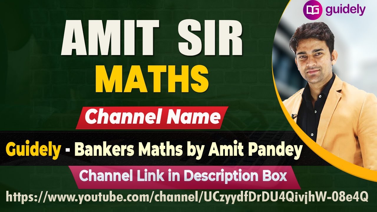 Welcome to Guidey - Bankers Maths By Amit Pandey | Guidely