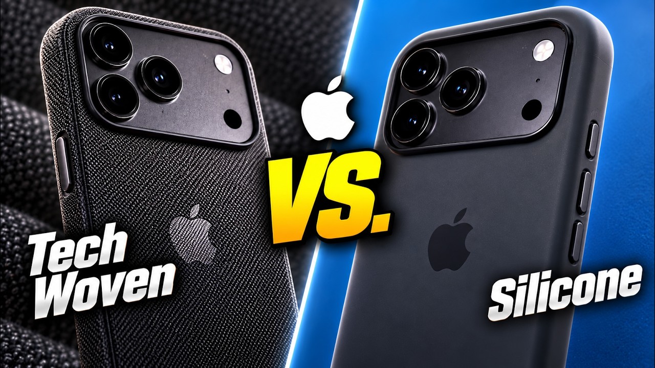 Apple Tech Woven против силиконового чехла для 18 Pro/Max: какой выбрать?