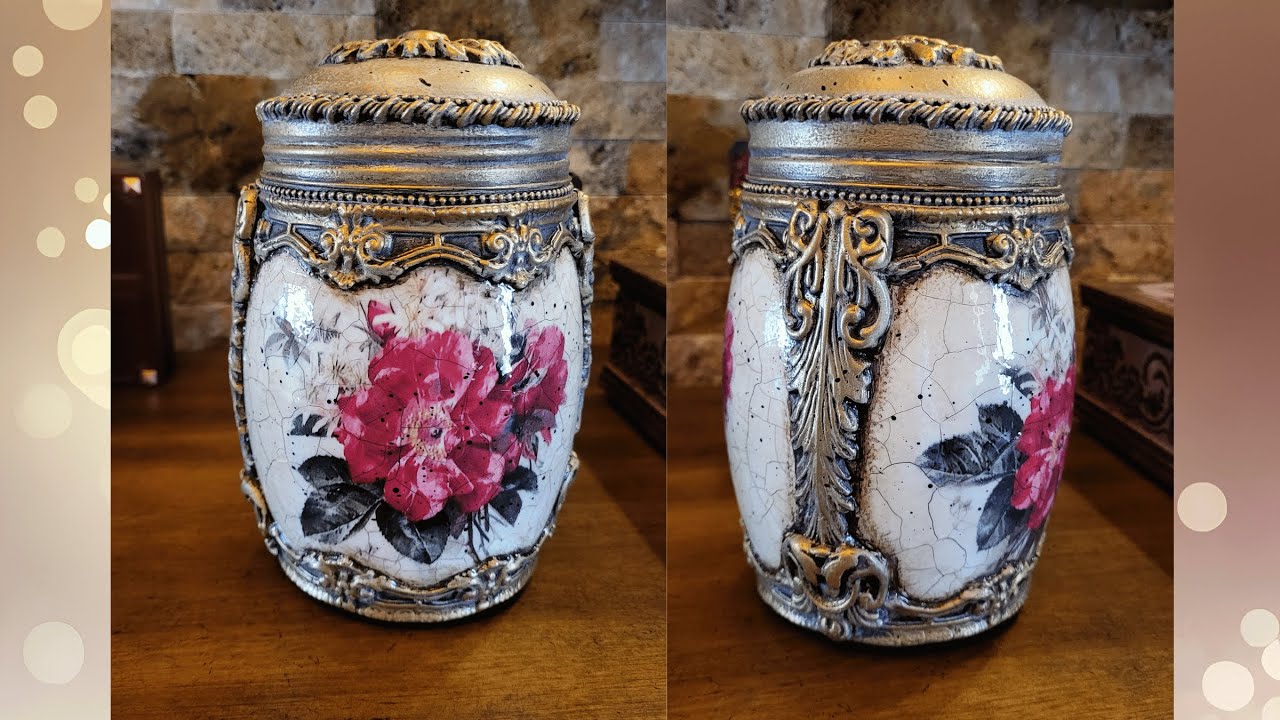 How I decorate Glass Jar