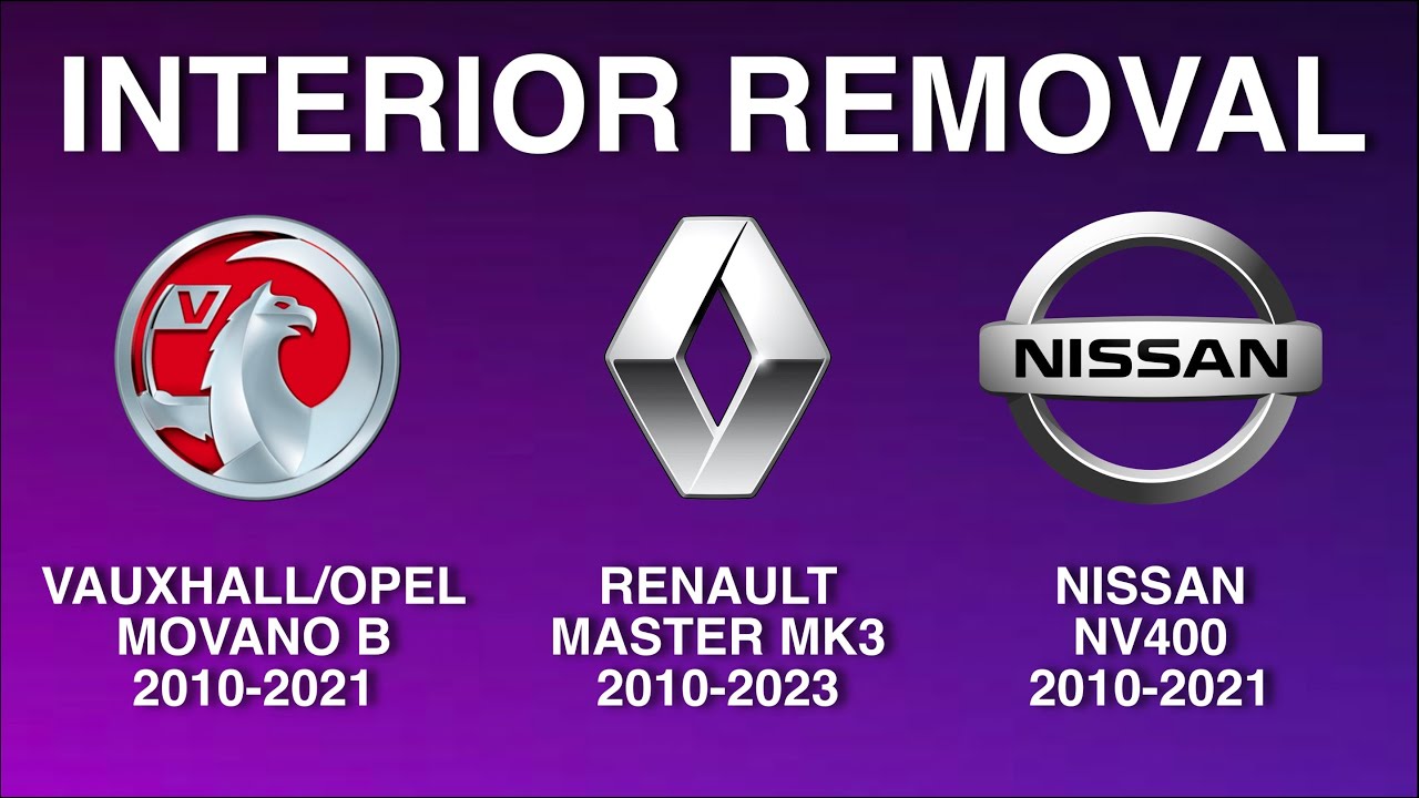 ПОЛНОЕ СНЯТИЕ САЛОНА - VAUXHALL/OPEL MOVANO B, RENAULT MASTER MK3, NISSAN NV400