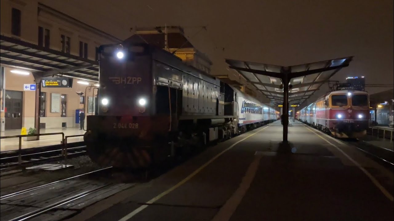 Vlakovi na Glavnom kolodvoru///Trains in Zagreb Glavni kolodvor, December 2023.