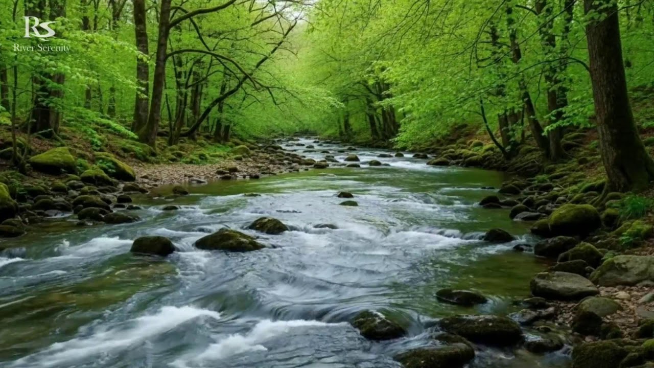 River Sounds for sleeping, Soothing Forest Stream Ambience for deep Sleep and Meditation #river 3