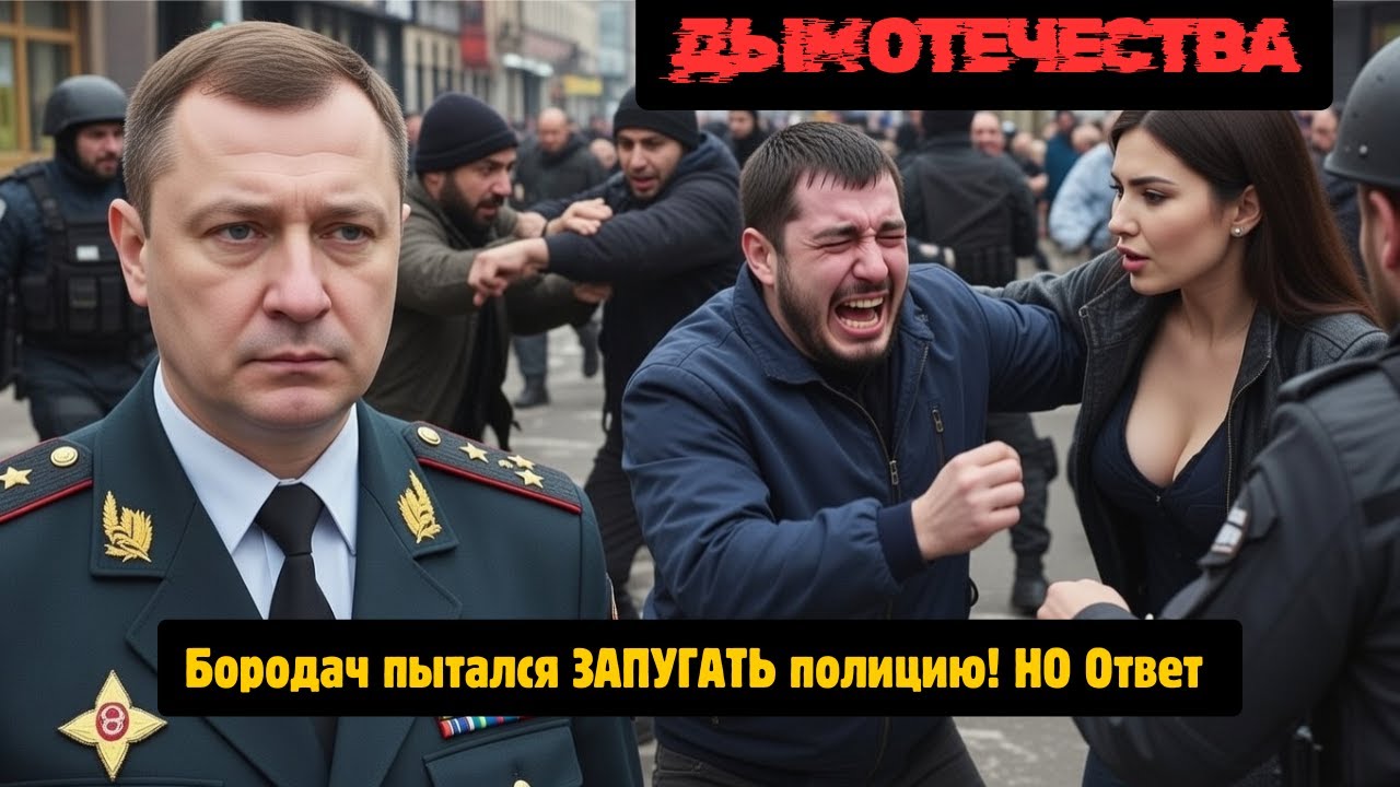 Двухметровый коп поднял мигранта за шиворот: наглец мгновенно замолк!