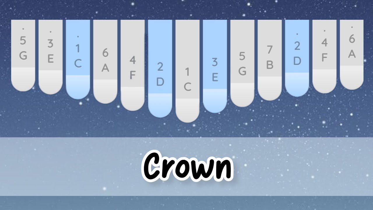 Crown - EXO | keylimba tutorial 