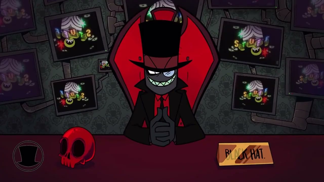 Every time black hat appears in the villainous orientation tapes #villainous #blackhat #scenepack