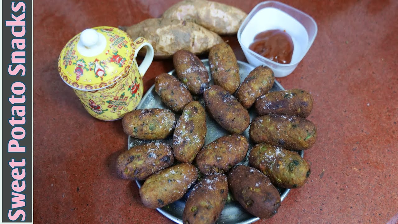Sweet Potato Snacks शकरकंदी के स्नैक्स Winter special snacks By Cooking With Renu Bala 