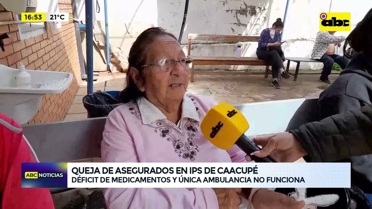 Sin medicamentos ni ambulancia en el IPS de Caacupé