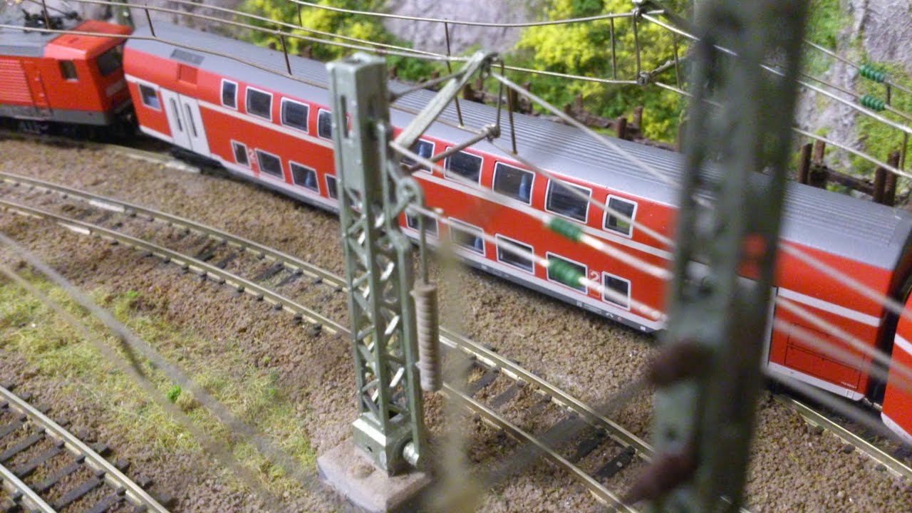 Modelleisenbahn Spur N - 7m² voll N Vollmer Oberleitung II