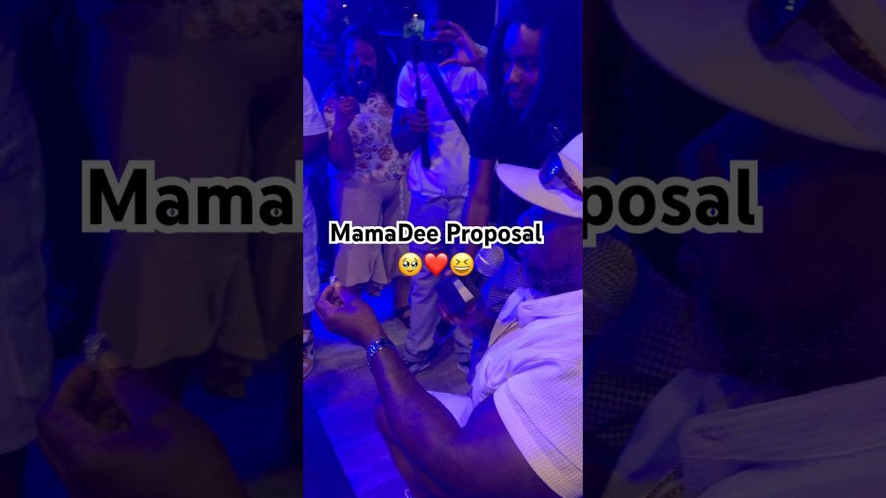 Papa E proposes to Mama Dee and she says this ❤️🥹😆😆 #Shorts #Proposal #DGF #daghettofamily