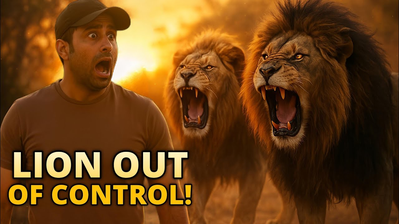Dangerous Moment at Waqas Wild Farm! My Lions Attacked Each Other 😱🦁