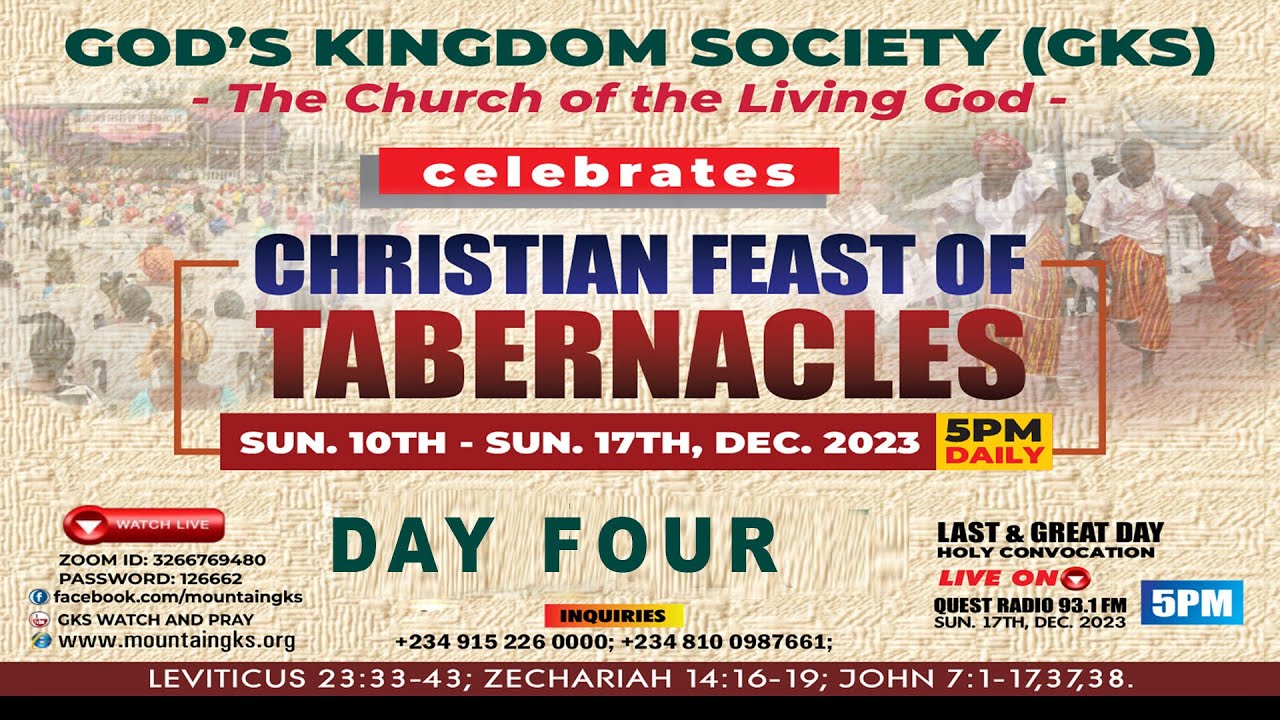 Christian Feast of Tabernacles 2023 - DAY 4