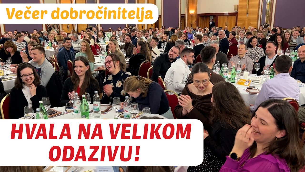 Večer dobročinitelja - Zagreb 2026. (prva od dvije, UTORAK)