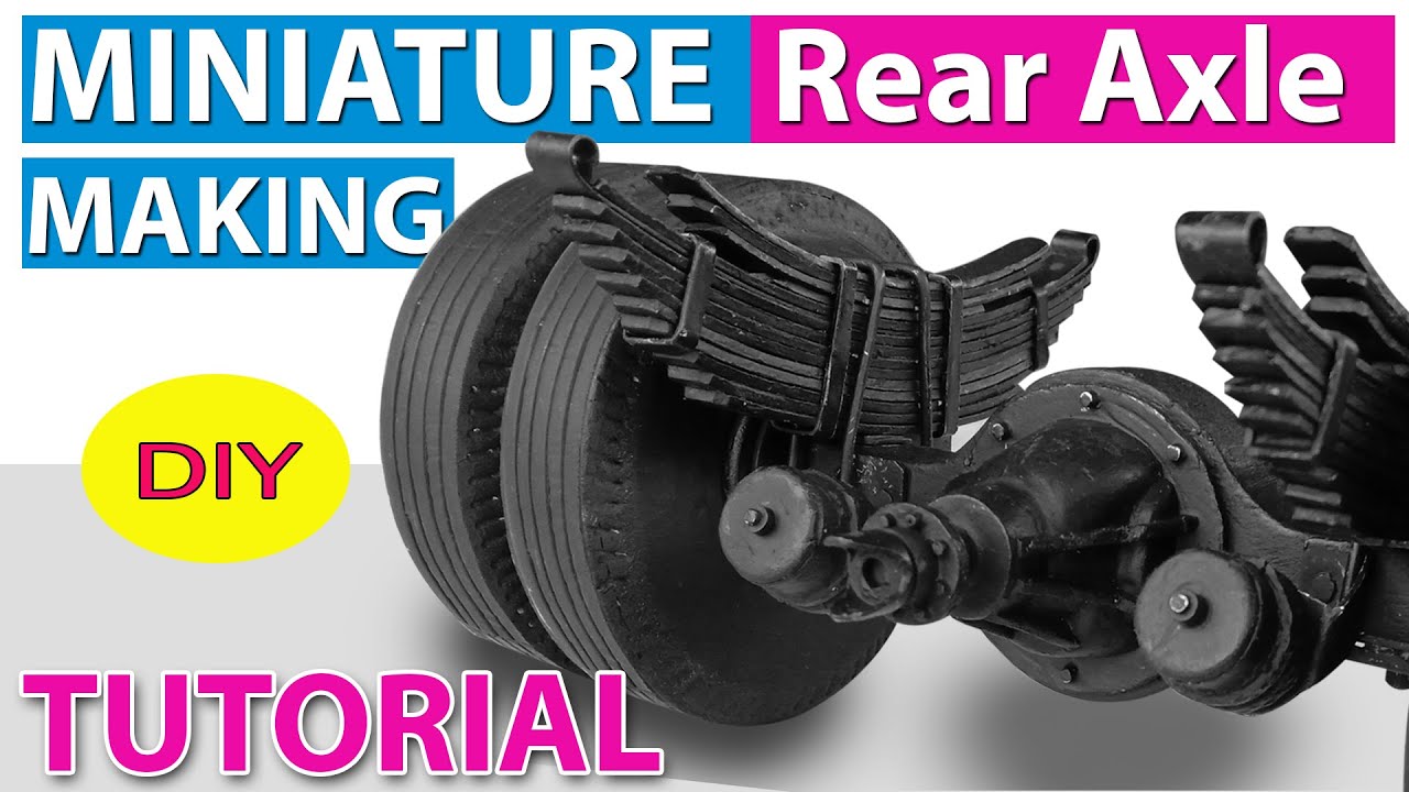 Miniature SE Lorry Rear Axle Making | Detailed Tutorial | Easy Method | S with S Creations