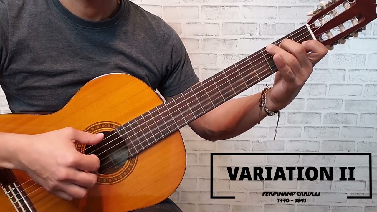 WALTZ AND THREE VARIATIONS - Ferdinand Carulli - Técnica de Guitarra Clásica (Aaron Shearer)