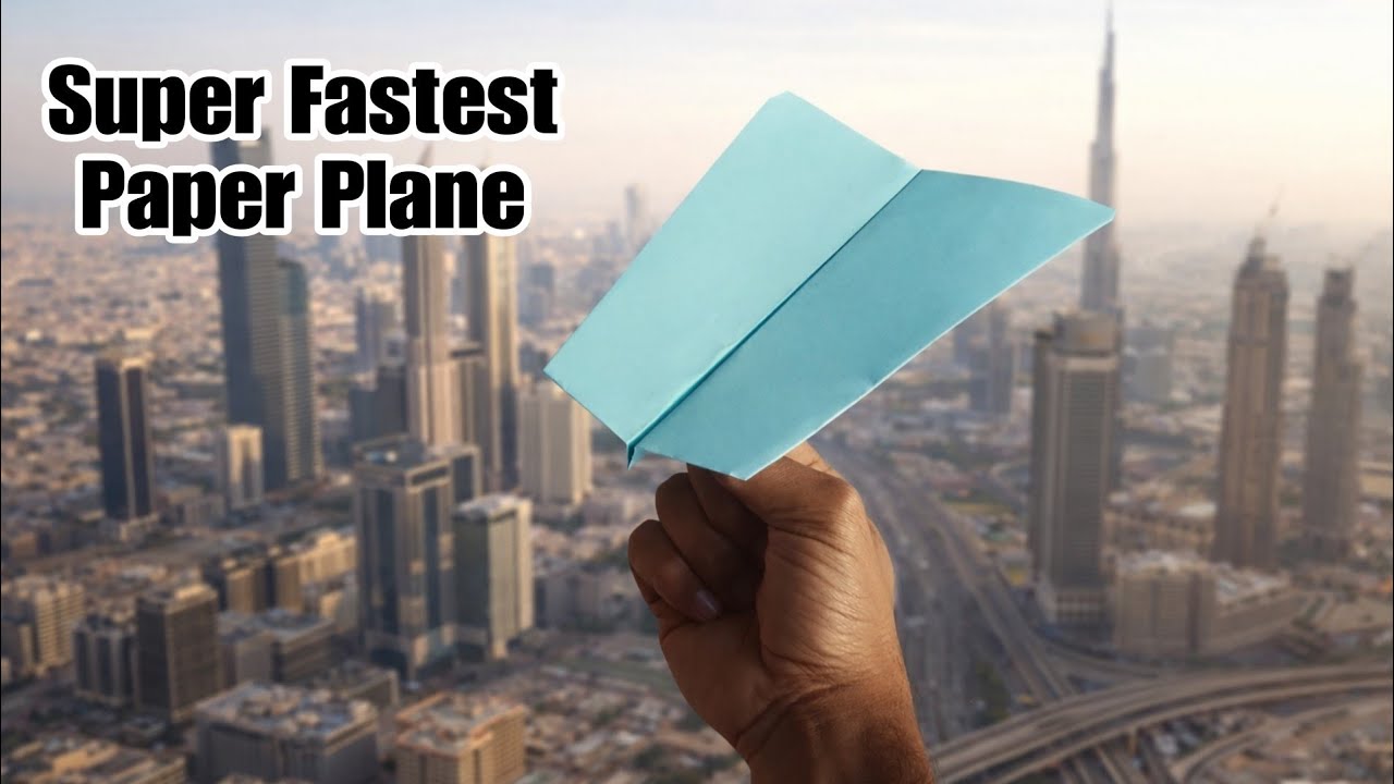 Super Fastest Origami Paper Rocket Plane 😱 - How To Make a Paper Airplane 