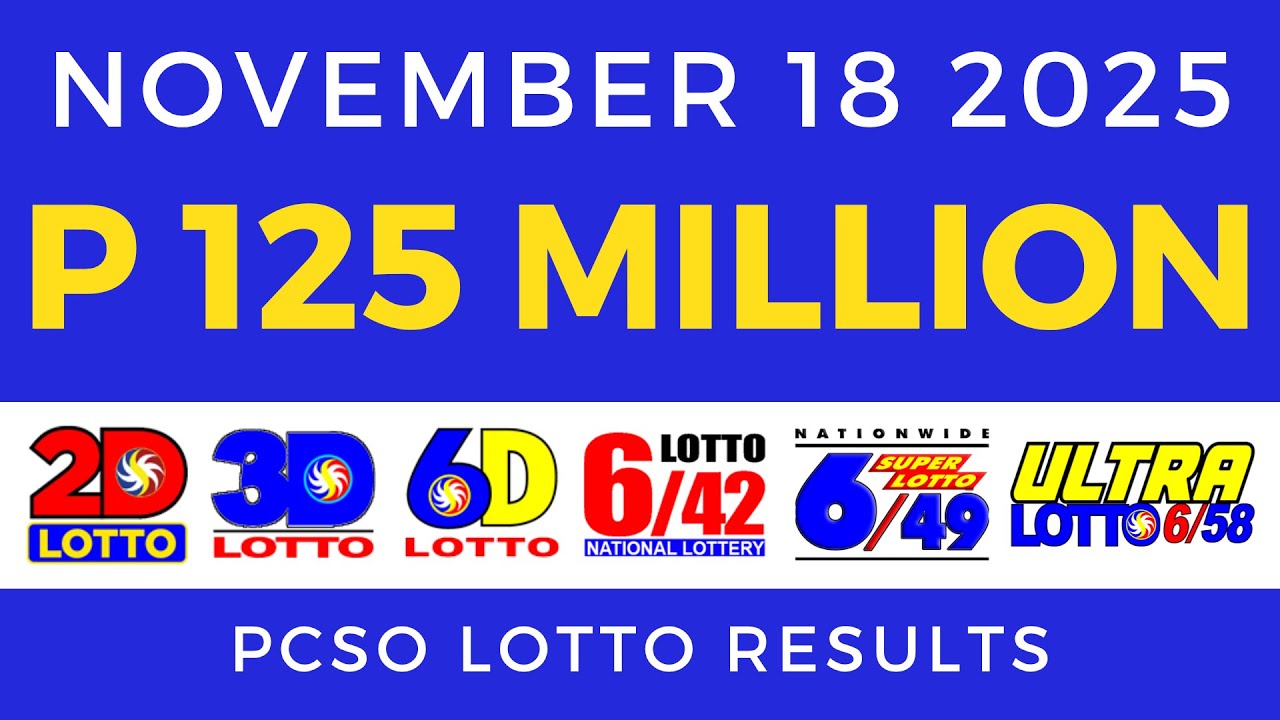 Lotto Result Today 9pm November 18 2025 PCSO