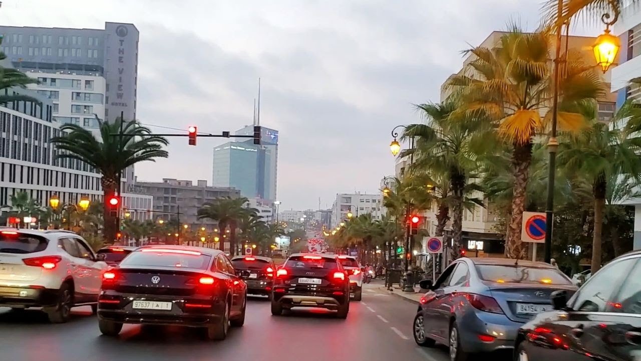 RABAT شوف أروع منظر رباني جنة فوق الأرض بأروع منطقة على الإطلاق بشوارع ومحج رياض العاصمة